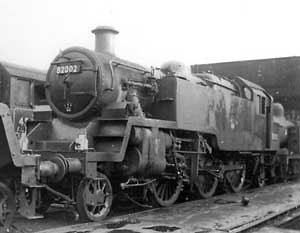 82002 Chester shed LMR, lined green livery. 23th October 1960