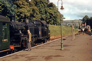 82019 waiting to depart Sidmouth station